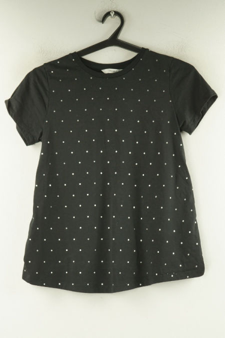 Koszulka czarna w kropki