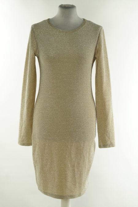 Sukienka złota materiałowa