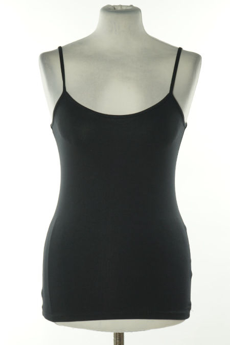 Koszulka czarna na ramiączkach, ZARA
