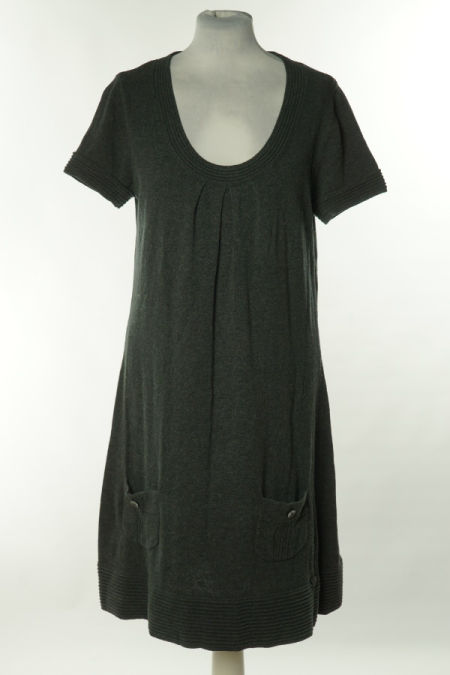 Sukienka szara sweterkowa