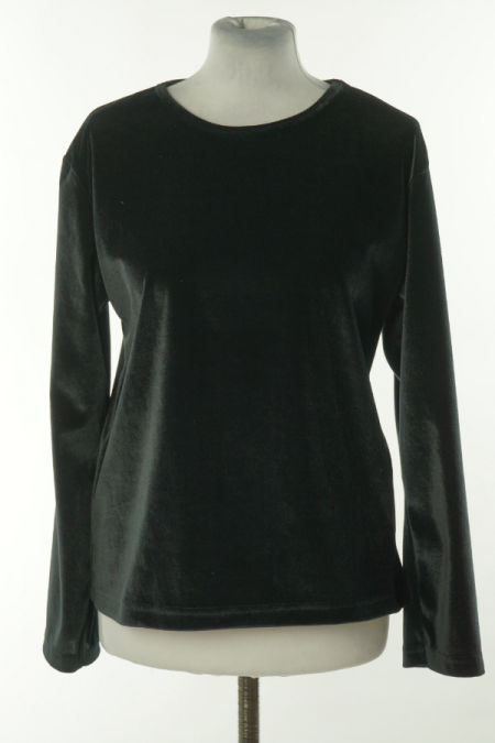 Bluza czarna welurowa