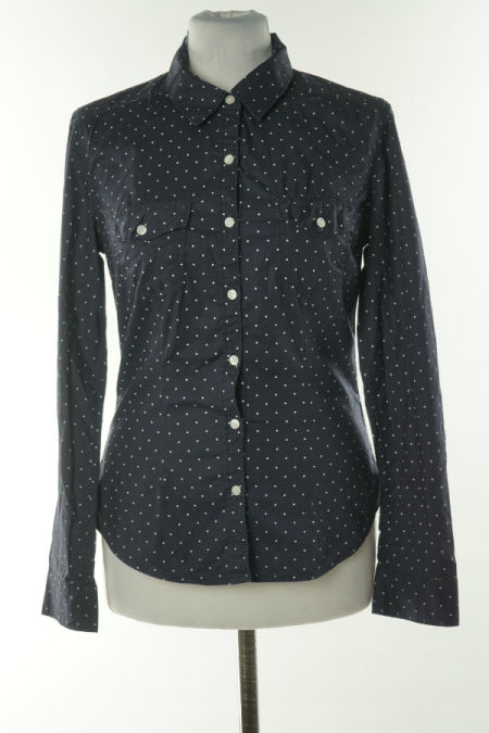 Koszula granatowa w białe kropki, H&M