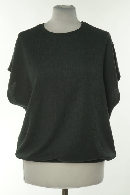 Bluzka czarna ze ściągaczem