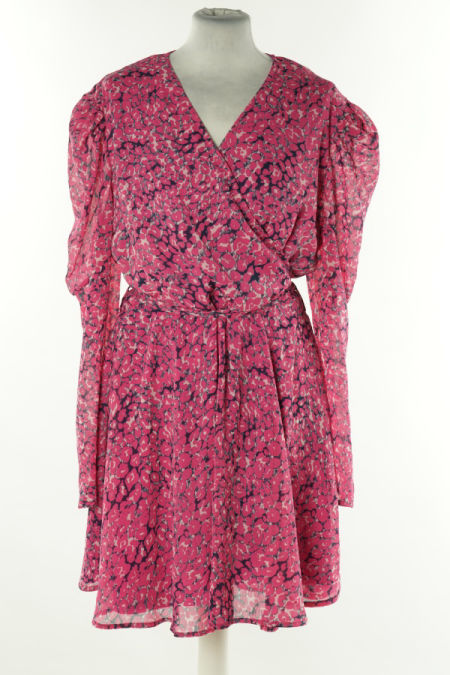 Sukienka różowa w cętki