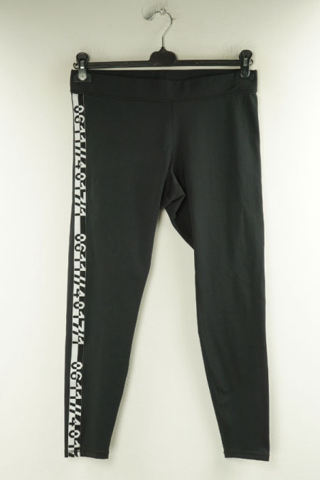 Legginsy czarne z lampasami