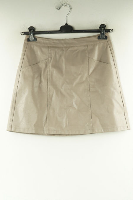 Spódnica beżowa eko skóra