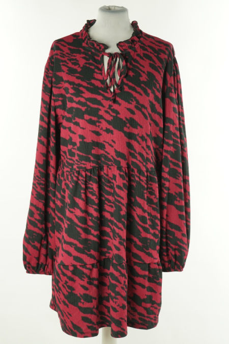 Sukienka bordowo-czarna, NEW LOOK