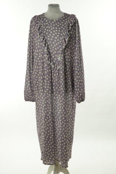 Sukienka fioletowa w białe kropki, ZARA