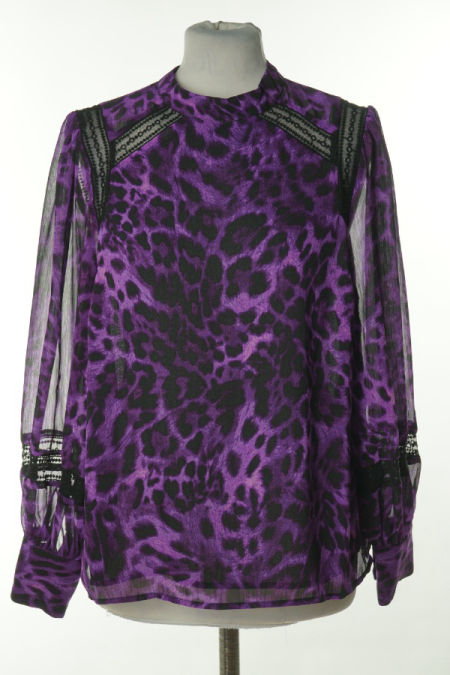 Bluzka fioletowa w cętki