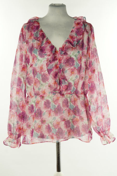 Bluzka kwiecista fioletowa