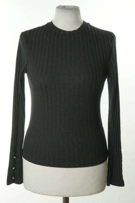 Bluzka czarna w gruby prążek