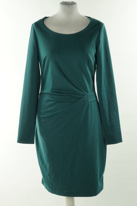 Sukienka zielona z długim rękawem