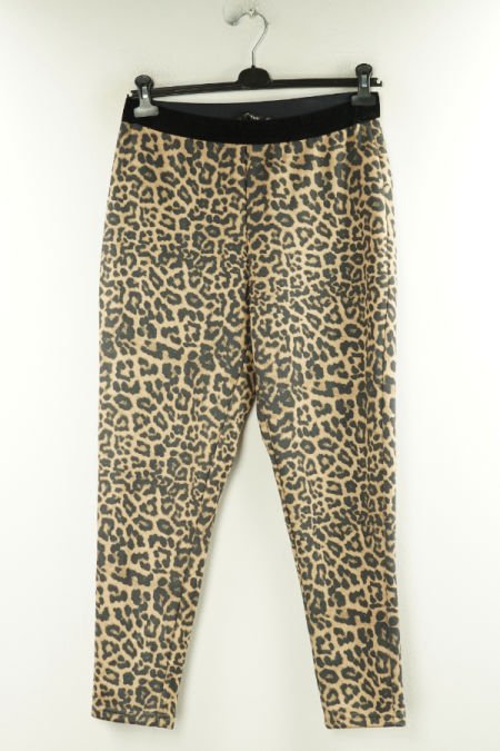 Spodnie brzowe w cętki, ZARA