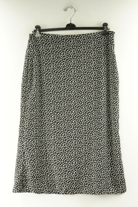 Spódnica czarna w białe serca