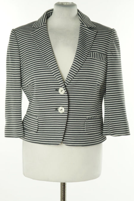 Marynarka szara w białe paski