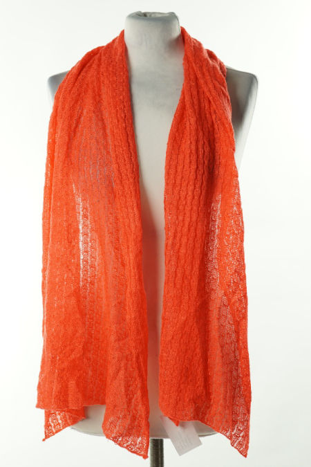 Szalik cienki pomarańczowy