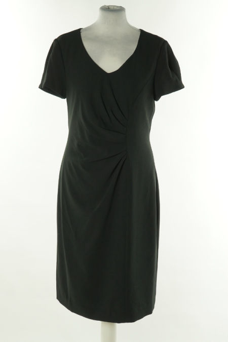 Sukienka czarna z marszczeniem