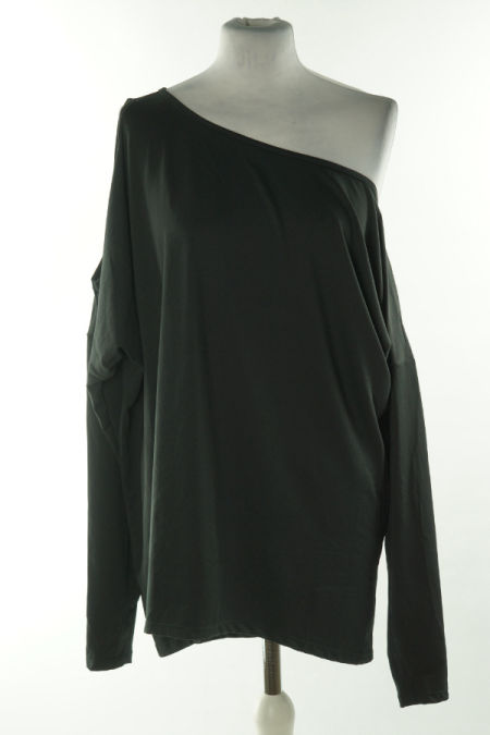 Tunika czarna z odkrytym ramieniem