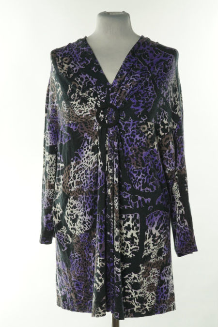 Bluzka fioletowo-czarna