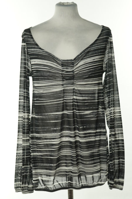 Bluzka czarno-biała w paski
