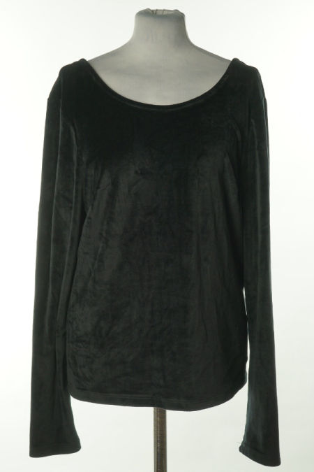 Bluzka czarna welurowa