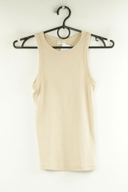 Bluzka beżowa prążkowana