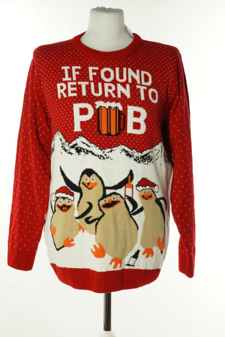 Sweter czerwony świąteczny