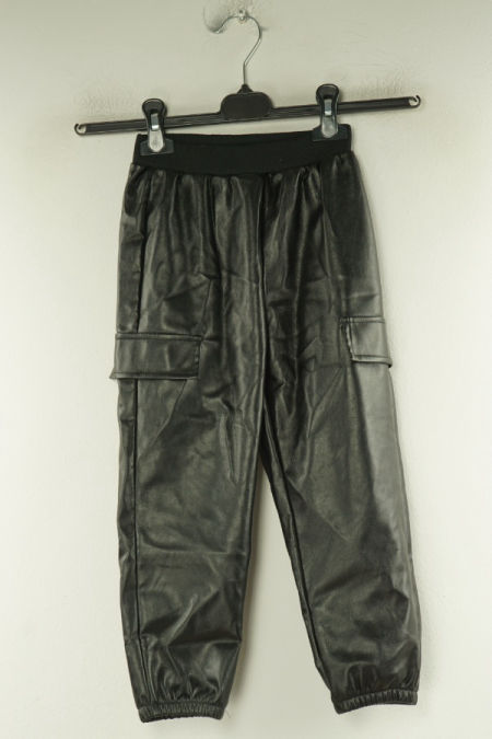 Spodnie czarne ekoskóra