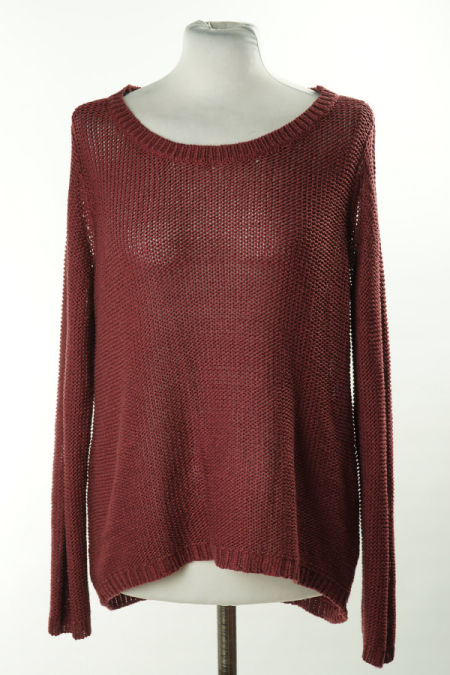 Sweter bordowy, H&M