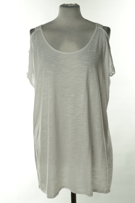 Koszulka biała z odkrytymi ramionami