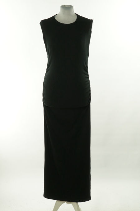 Sukienka czarna drapowana, ZARA