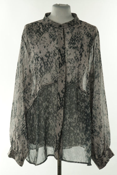 Koszula szara w czarne wzory