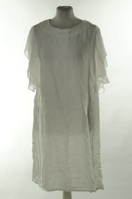 Sukienka biała lniana