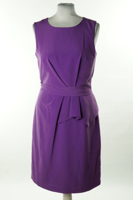 Sukienka fioletowa na grubych ramiączkach