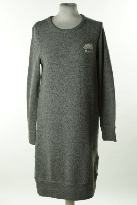Sukienka szara dzianinowa