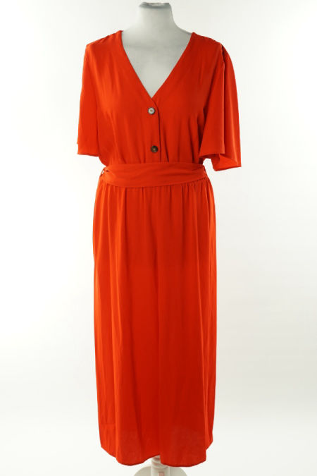 Kombinezon czerwony z paskiem