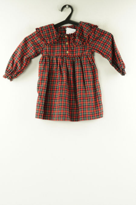 Sukienka kraciasta czerwona