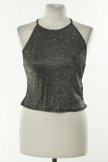 Koszulka czarna ze srebrna nitką