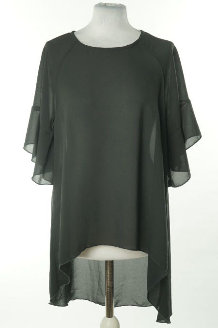 Bluzka czarna z krótkim rękawem