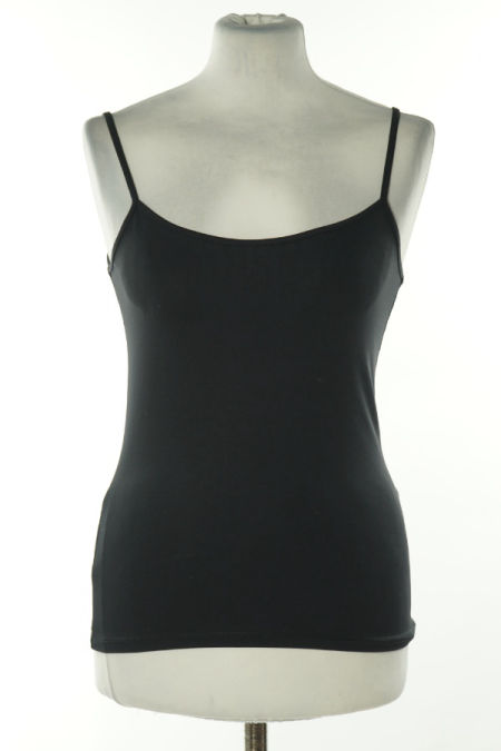 Koszulka czarna na ramiączkach, ZARA