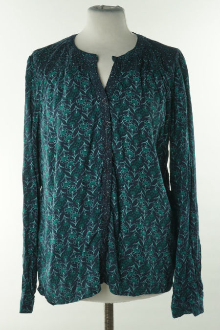 Koszula niebiesko-granatowa wzorzysta