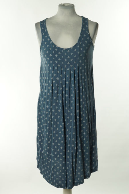 Sukienka niebieska nadruk