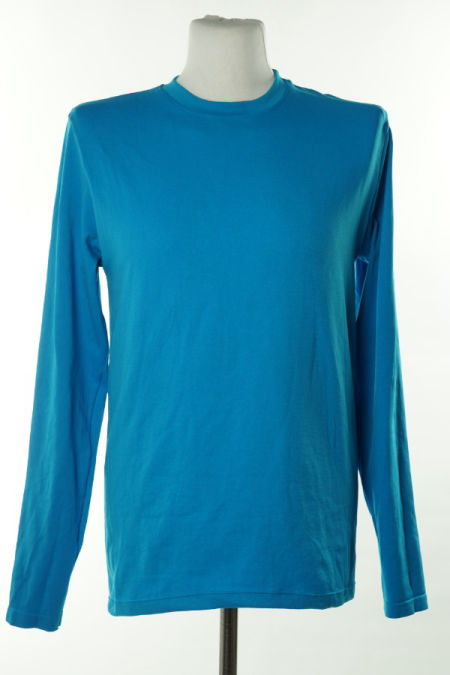 Bluzka niebieska gładka