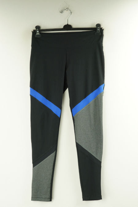 Legginsy czarne z kolorowymi wstawkami