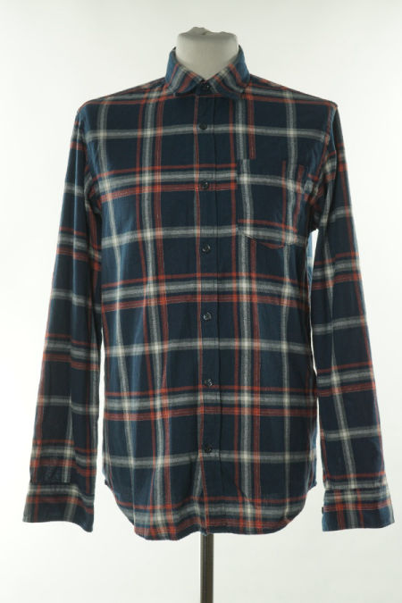 Koszula granatowa w kratkę