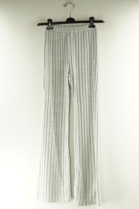 Spodnie szare dzianinowe