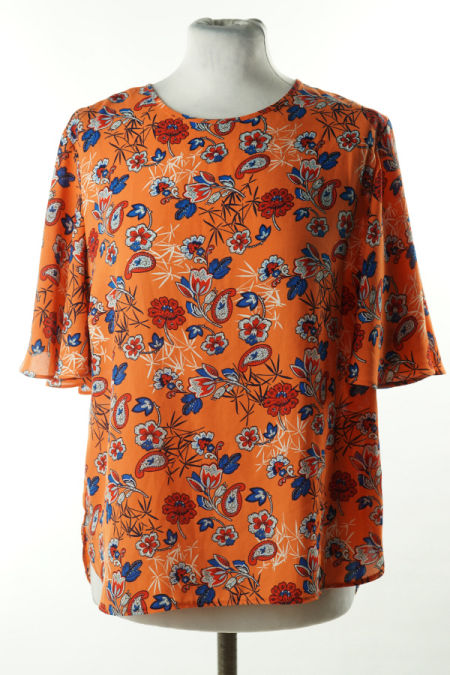 Bluzka z krótkim rękawem w kwiaty