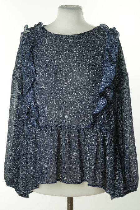 Bluzka granatowa w białe kropki H&M