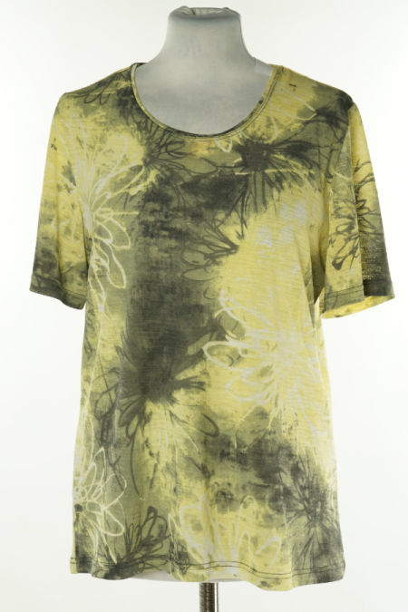 Bluzka szaro-żółta