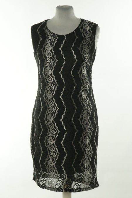 Sukienka czarno-szara koronkowa
